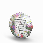 Serenity Prayer in Floral Bouquet Design Fotoblokken (Rechts)