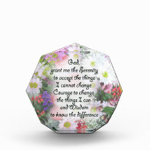 Serenity Prayer in Floral Bouquet Design