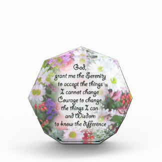 Serenity Prayer in Floral Bouquet Design Fotoblokken