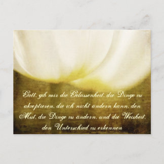 Serenity Prayer in het Duits met Tulpen Briefkaart