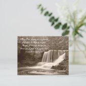 Serenity Prayer in het Franse Waterval Briefkaart (Staand voorkant)