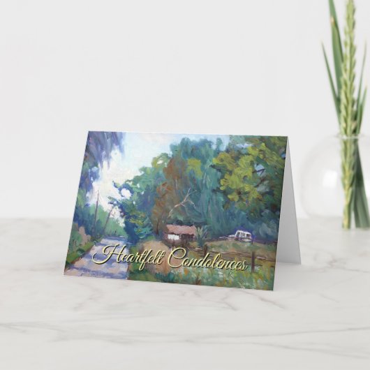 Serenity Prayer in Paarse blauw groen Sinaasappel Kaart (Voorkant)