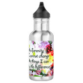 Serenity Prayer Inspiration Bouquet Design Waterfles (Rechts)