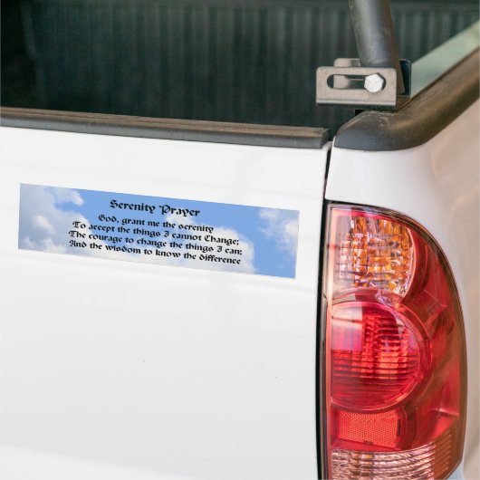 Serenity Prayer Inspirerend Bumpersticker #3 (Op Truck)