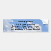 Serenity Prayer Inspirerend Bumpersticker #3 (Voorkant)