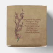 Serenity Prayer Inspirerend Floral Bedankdoosjes (Bovenkant)