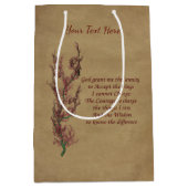 Serenity Prayer Inspirerend Floral Medium Cadeauzakje (Voorkant)