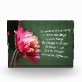Serenity Prayer Inspirerend Flower Fotoblokken (Voorkant)