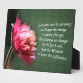 Serenity Prayer Inspirerend Flower Fotoplaat (Zijkant)
