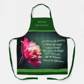 Serenity Prayer Inspirerend Flower gepersonaliseer Schort (Voorkant)