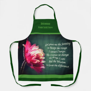 Serenity Prayer Inspirerend Flower gepersonaliseer Schort