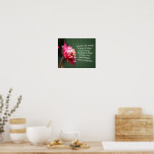 Serenity Prayer Inspirerend Flower Poster (Keuken)