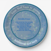 Serenity Prayer Inspirerend Gepersonaliseerde Part Papieren Bordje (Voorkant)