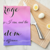 Serenity Prayer Inspirerend keukenhanddoek (Quarter Fold)