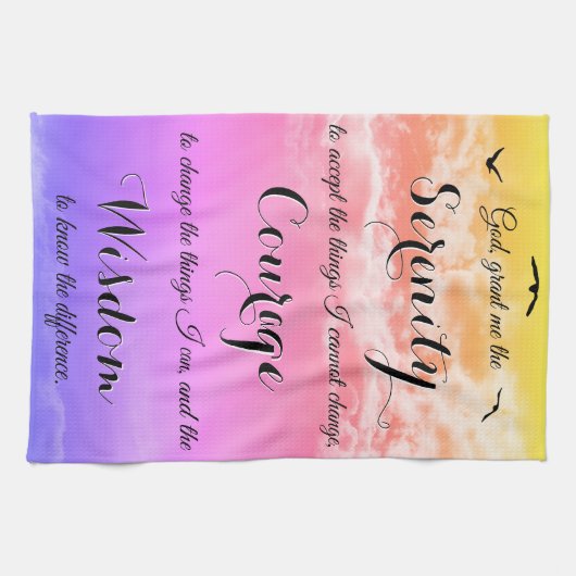 Serenity Prayer Inspirerend keukenhanddoek (Horizontaal)