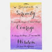 Serenity Prayer Inspirerend keukenhanddoek (Verticaal)