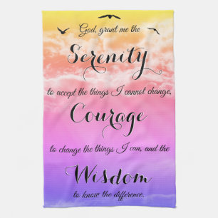 Serenity Prayer Inspirerend Kitchen Towel Theedoek