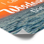 Serenity Prayer Inspirerend Oceaan Nautisch Poster (Hoek)