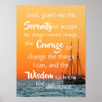 Serenity Prayer Inspirerend Oceaan Nautisch