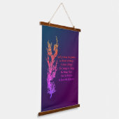 Serenity Prayer Inspirerend Prayer Black Hangend Wandkleed (Gebogen)