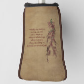 Serenity Prayer Inspirerend Quote Floral Golfheadcover (Draai 90)