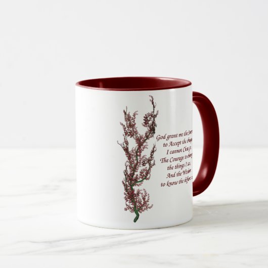 Serenity Prayer Inspirerend Quote Mok (Voorkant rechts)