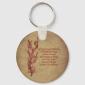 Serenity Prayer Inspirerend Quote Sleutelhanger (Voorkant)