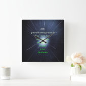 Serenity Prayer Inspirerende  Christelijke kunst Vierkante Klok (Huis)