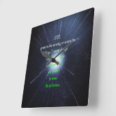 Serenity Prayer Inspirerende  Christelijke kunst Vierkante Klok (Hoek)