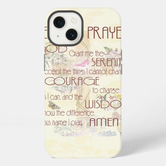 Serenity Prayer iPhone Hoesje (Achterkant)