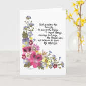 Serenity Prayer Kaart (Gele Bloem)