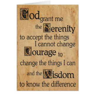 Serenity Prayer-kaart