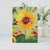 Serenity Prayer-kaart met Yellow Sunflower-ontwerp (Staand voorkant)