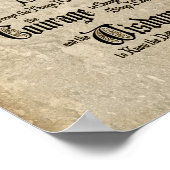 Serenity Prayer: kalligrafie, Antiek, herstel Poster (Hoek)