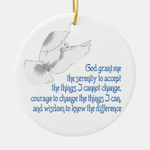 Serenity Prayer Keramisch Ornament