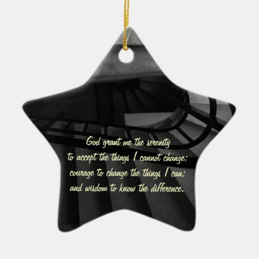 Serenity Prayer Keramisch Ornament (Voorkant)