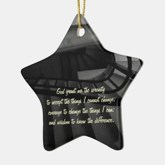 Serenity Prayer Keramisch Ornament (Links)