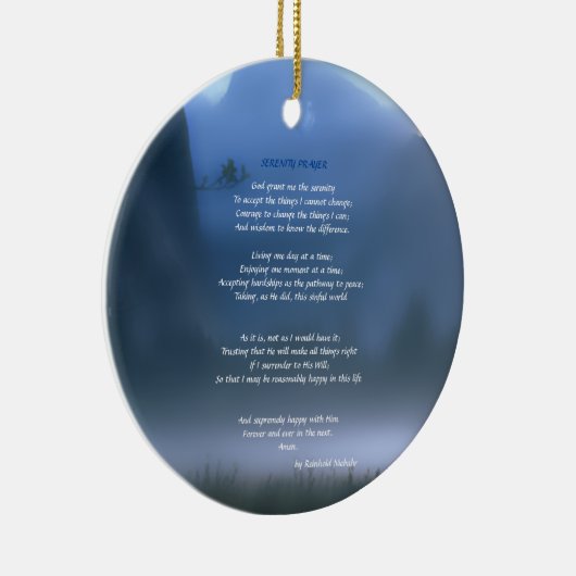 Serenity Prayer Keramisch Ornament (Rechts)