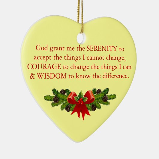 Serenity Prayer Keramisch Ornament (Rechts)