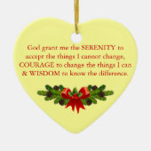 Serenity Prayer Keramisch Ornament (Voorkant)