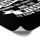 Serenity Prayer - Kies uw achtergrondkleur Poster (Hoek)