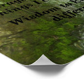 Serenity Prayer (kliff waterval) Poster (Hoek)