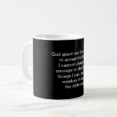 Serenity Prayer - koffie mok (Voorkant links)