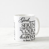 Serenity Prayer Koffiemok (Voorkant rechts)