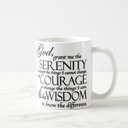Serenity Prayer Koffiemok (Rechts)