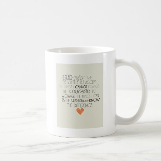 Serenity Prayer Koffiemok (Rechts)