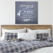 Serenity Prayer krijtbord Muurkunst, kies grootte Canvas Afdruk (Insitu (Slaapkamer))