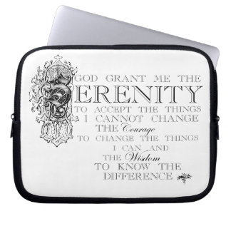 Serenity Prayer Laptop Sleeve
