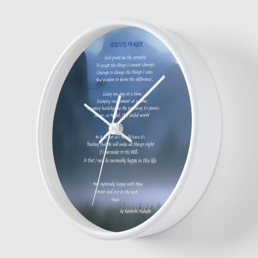 Serenity Prayer Large Clock (Hoek)