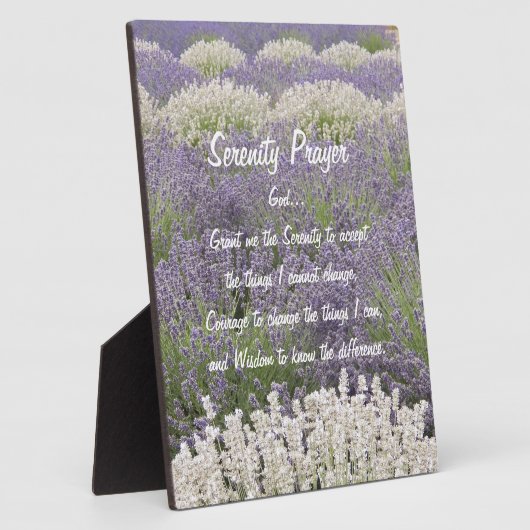 Serenity Prayer Lavender Garden Floral Fotoplaat (Zijkant)
